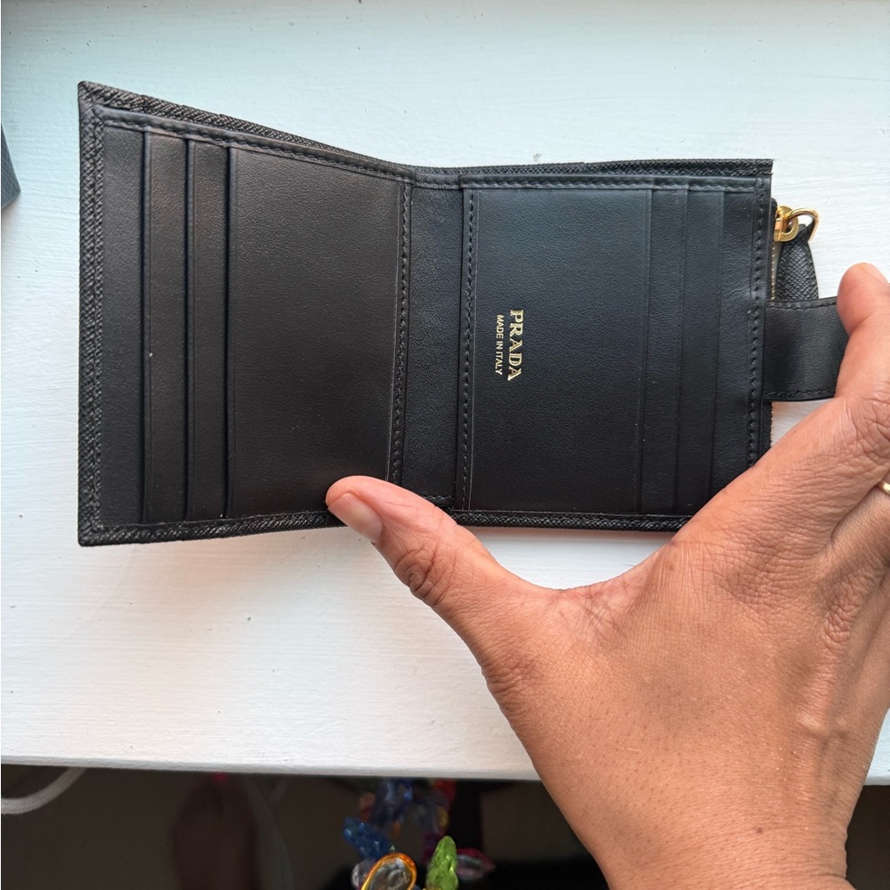 Prada Black Saffiano Leather Wallet - Picture 6 of 10
